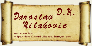 Daroslav Milaković vizit kartica